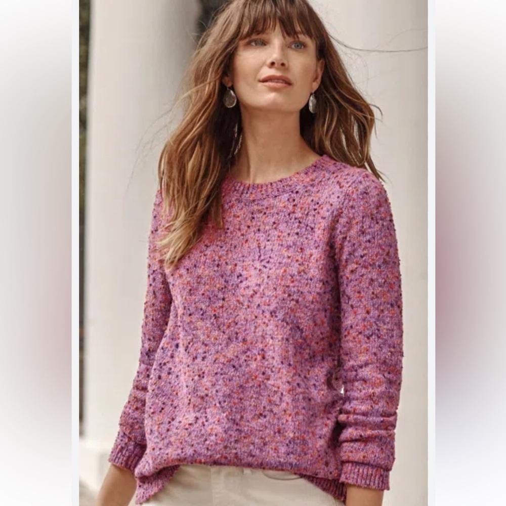J. Jill NWT Boucle Harvest Moon Crew Neck Sweater